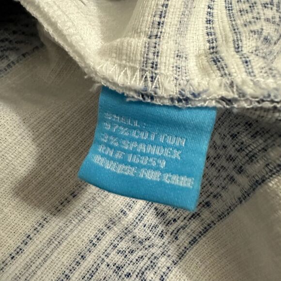 J. MCLAUGHLIN Tracy Mini Dress Striped Blue Sleeveless Shift Cotton - Picture 9 of 11